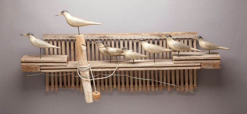 Mark McNair – Terns Mounted on a Crab Float – 2013