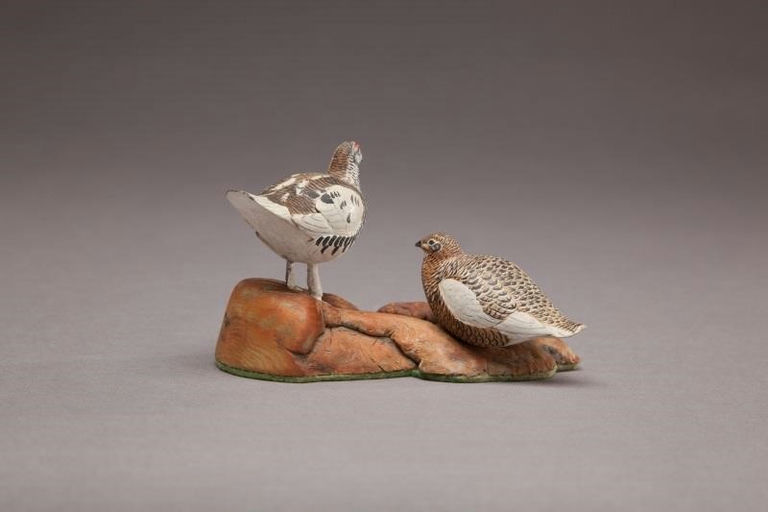 Allen J. King – Miniature Ptarmigan Pair – 2011