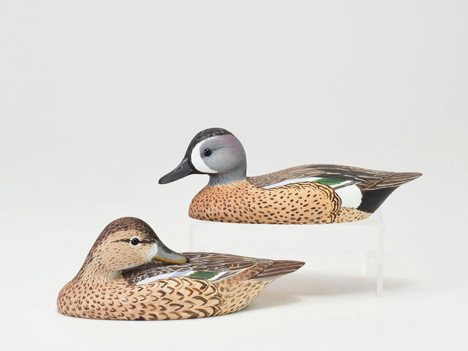 Katy Perdew Seibert — Miniature Blue Wing Teal Pair