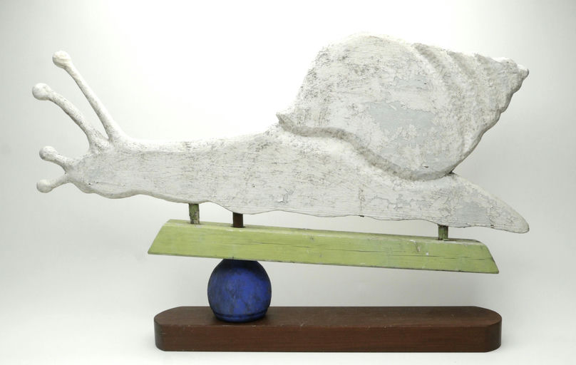 Frank Finney – Snail Weather Vane On Base That Was Used – 2025