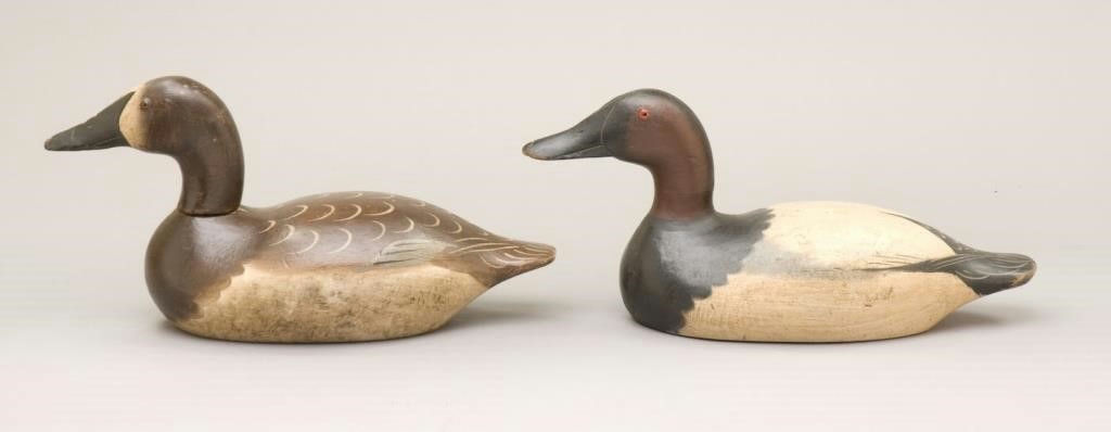 Mason Decoy Factory – Seneca Lake Canvasback Hen and Drake – 2010