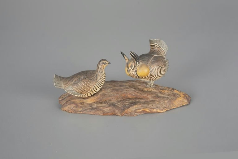 Allen J. King – Rare Miniature Prairie Chicken Pair – 2024