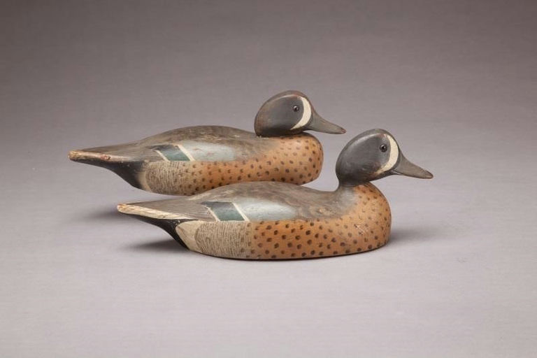 Wildfowler Decoy Company – Two Blue-Winged Teal Drakes – 2011