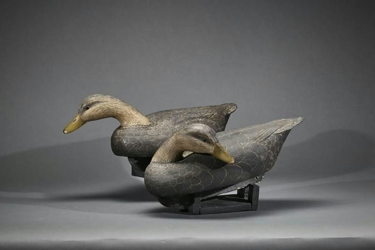 Norman H. Williams III – Pair of Cork Black Ducks – 2017