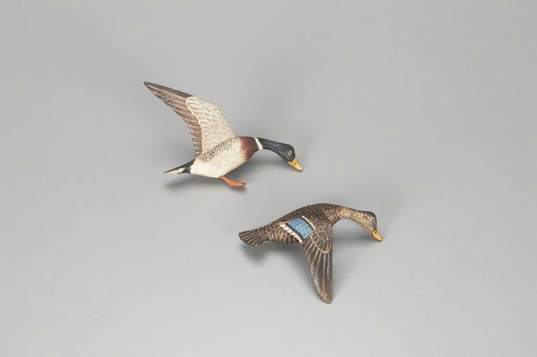 Elmer Crowell – Miniature Flying Mallard Pair – 2022