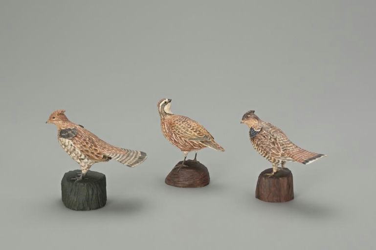 Davison B. Hawthorne – Miniature Grouse Pair and Quail – 2018