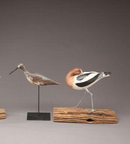 Milton C. Weiler – Preening Avocet and a Yellowlegs – 2011