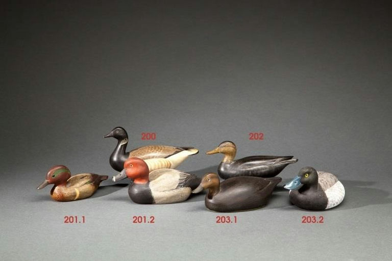 John B. Garton – Miniature Green-Winged Teal and Redhead Drake – 2014