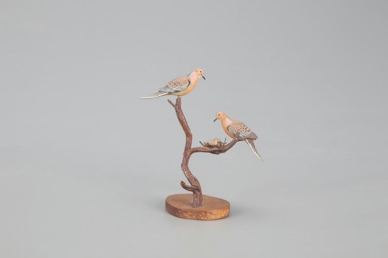 Allen J. King – Miniature Dove Pair with Chicks – 2021