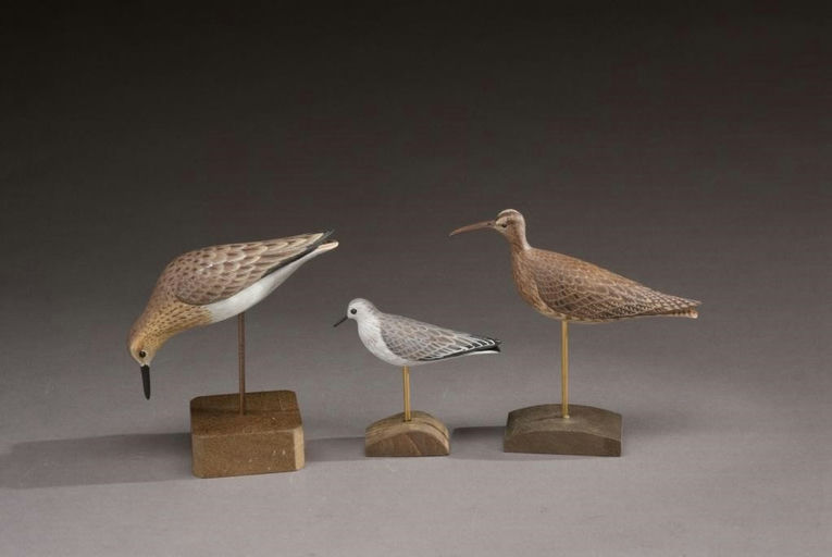 David Rhodes – Three Miniature Shorebirds – 2009