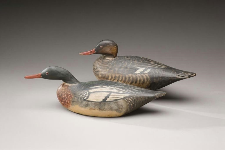Elmer Crowell – Exceptional Red-Breasted Merganser Pair – 2010