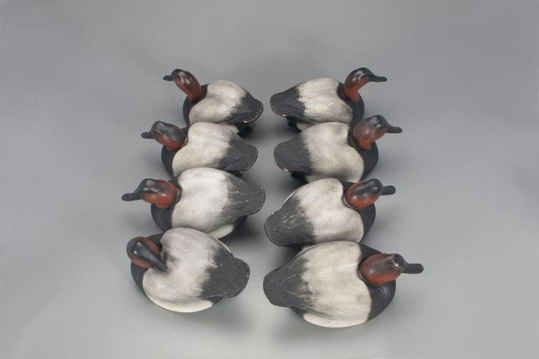 Ralph Reghi – Important Rig of Eight Canvasback Drakes – 2021