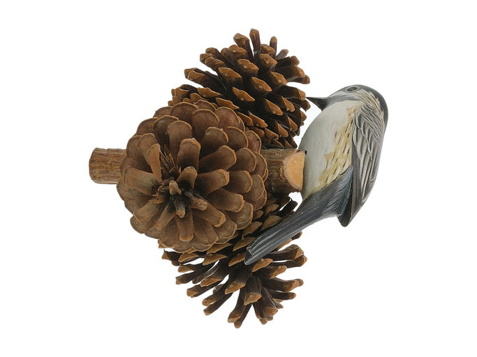 Elmer Crowell – Full-size Chickadee On Pinecone Base – 2024