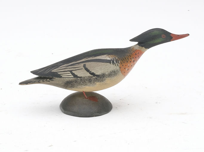 Elmer Crowell – Miniature Red Breasted Merganser Drake – 2024