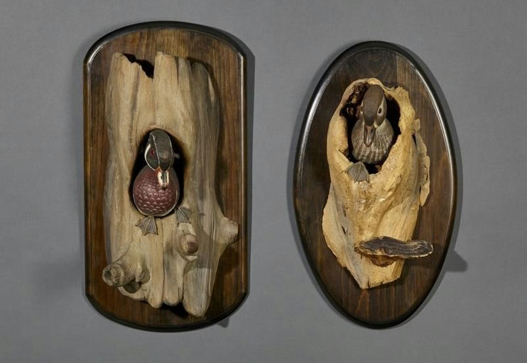 Stan Sparre – Two Wood Duck Carvings – 2017