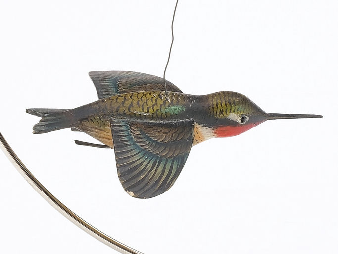 Elmer Crowell – Extremely Rare Full-size Flying Hummingbird – 2024