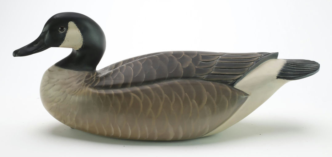 Sean Sutton – Hollow Carved Canada Goose, Detail Carving and Crossed Wingtips – 2024