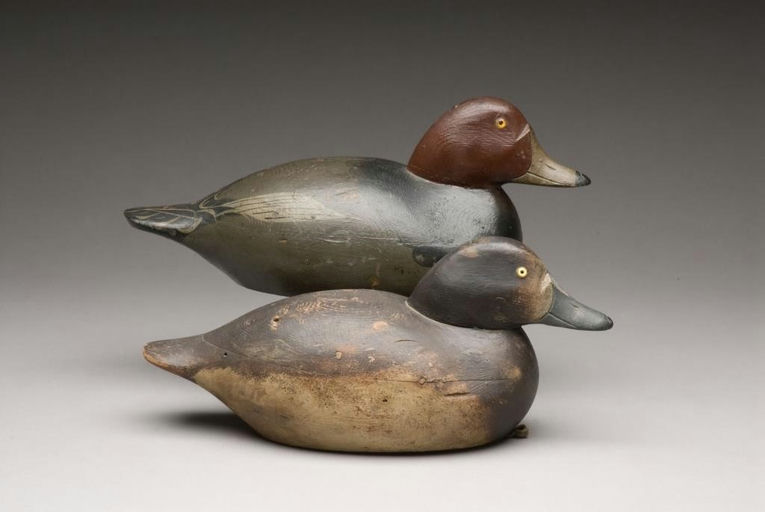 Mason Decoy Factory – Pair of Premier Grade Redheads – 2009