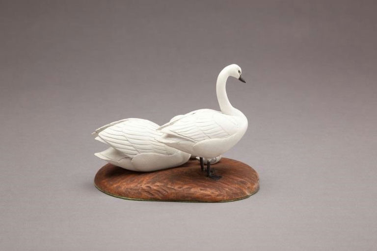 Allen J. King – Miniature Swan Pair with Cygnets – 2011