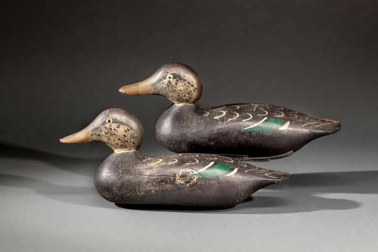 Mason Decoy Factory – Two Standard Grade Black Ducks – 2015