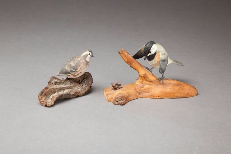 Stan Sparre – Chickadee and Miniature Quail – 2013