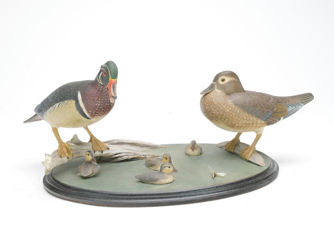 Frank Finney – Miniature woodduck family diorama – 2023