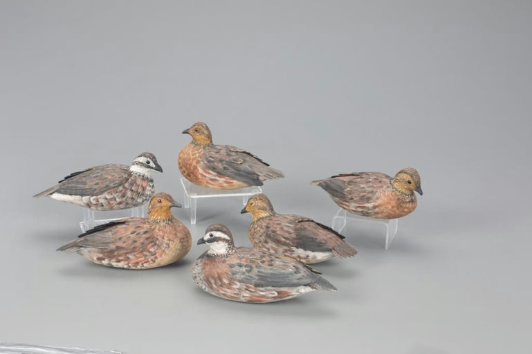 John Vulcani – Covey of Bob White Quail Carvings – 2021