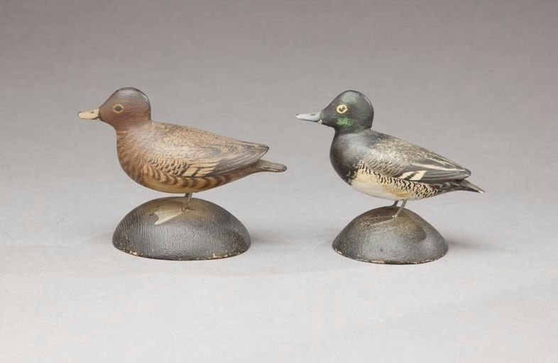 Elmer Crowell – Miniature Bluebill Pair – 2013