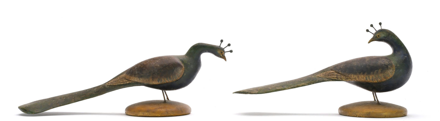 Frank Finney – Two miniature peacocks – 2024