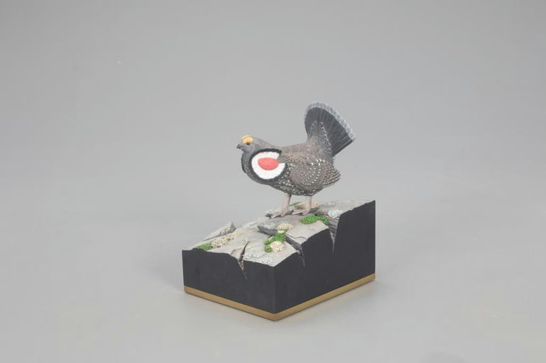 Pat Godin – Miniature Blue Grouse on Wildcat – 2021