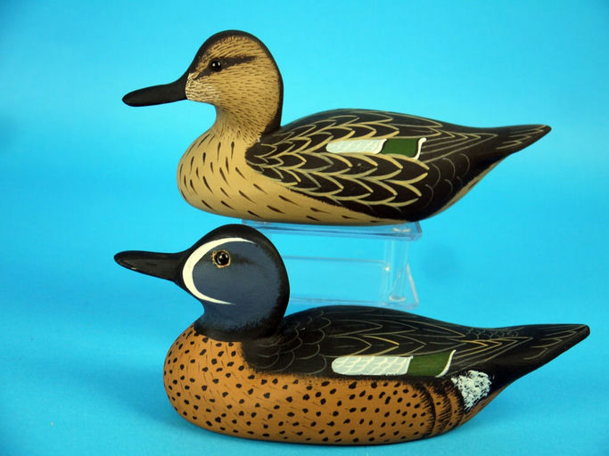 Art Birdsall – One-third Size Blue Wing Teal Pair – 2026