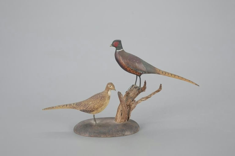 Wendell Gilley – Miniature Pheasant Pair – 2023
