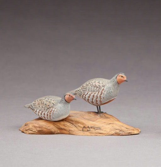 Allen J. King – Miniature Gray Partridge Pair – 2012