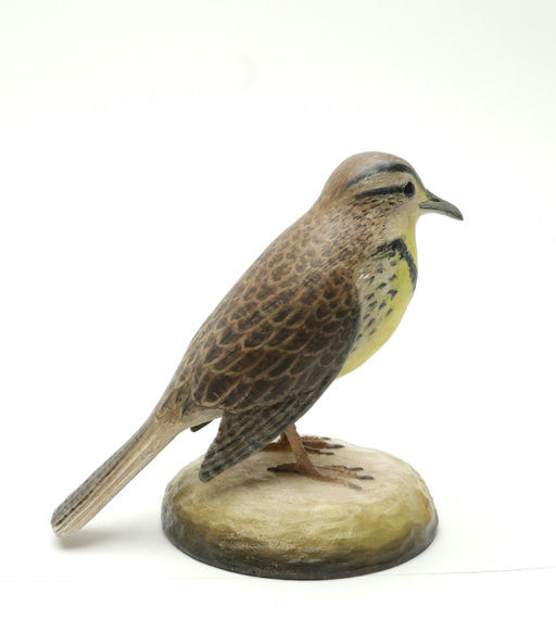 Frank Finney – Meadowlark With Detailed Feather Carving – 2025
