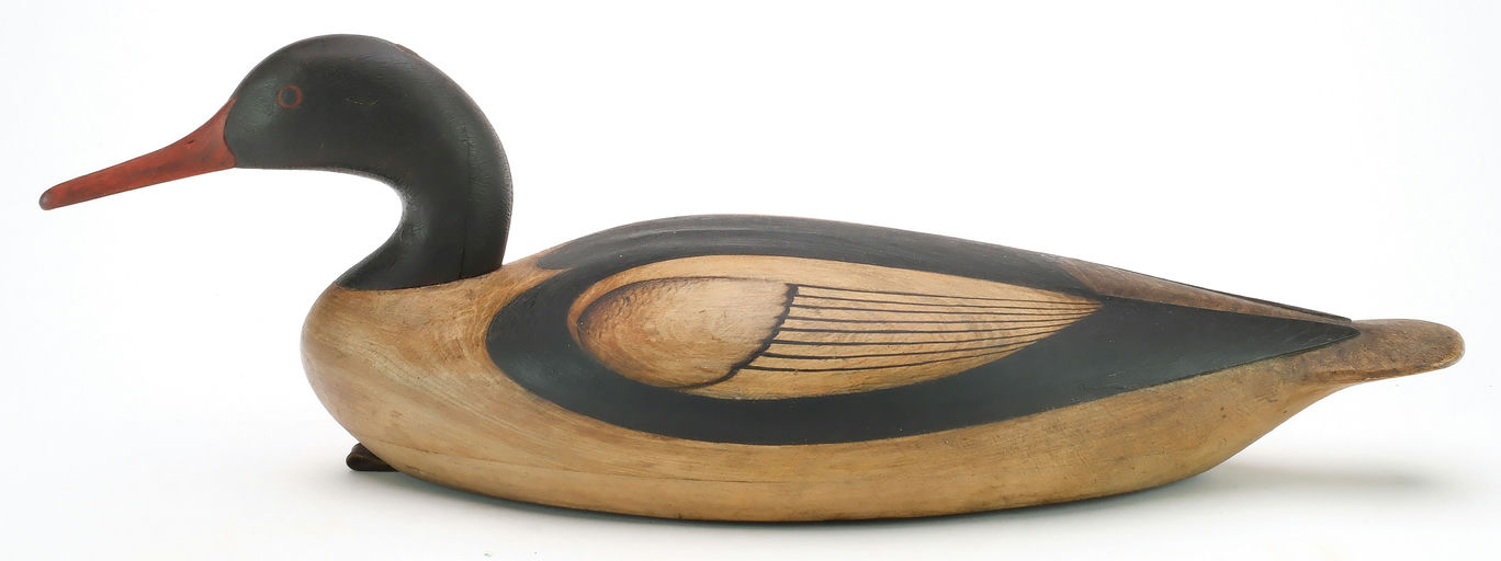 Mark McNair – Hollow carved American merganser – 2024