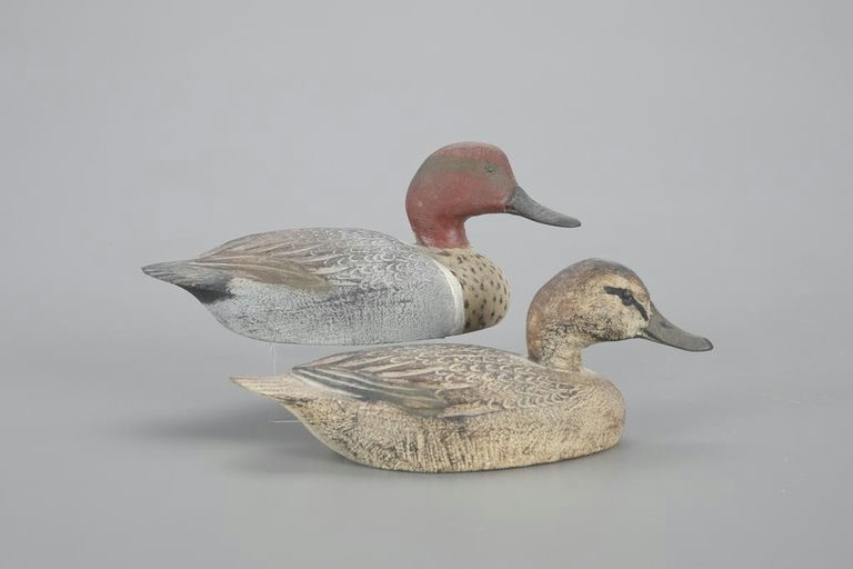 Ben Schmidt – Miniature Green-Wing Teal Pair – 2023