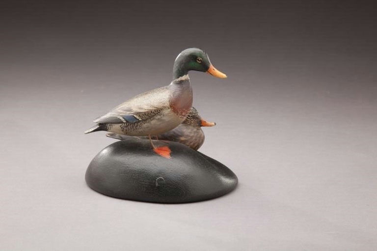 Elmer Crowell – Miniature Nesting Mallard Pair – 2011