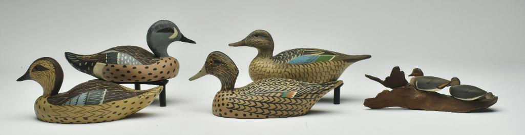 Wildfowler Decoy Company – Pair of Green-winged Teal – 2023