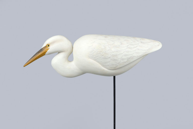 Forest Jennings – Snowy Egret Carving – 2026