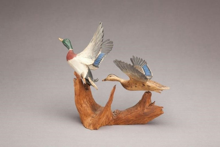 Russ Burr – Flying Mallard Pair – 2011