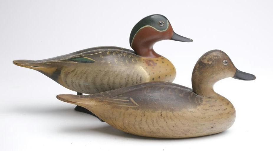 Wildfowler Decoy Company – Pair of Green-winged Teal – 2023