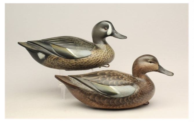Sean Sutton – Pair of Hollow Blue Wing Teal – 2018