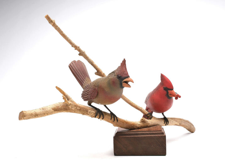 Frank Finney – Pair of Decorative Cardinals – 2026
