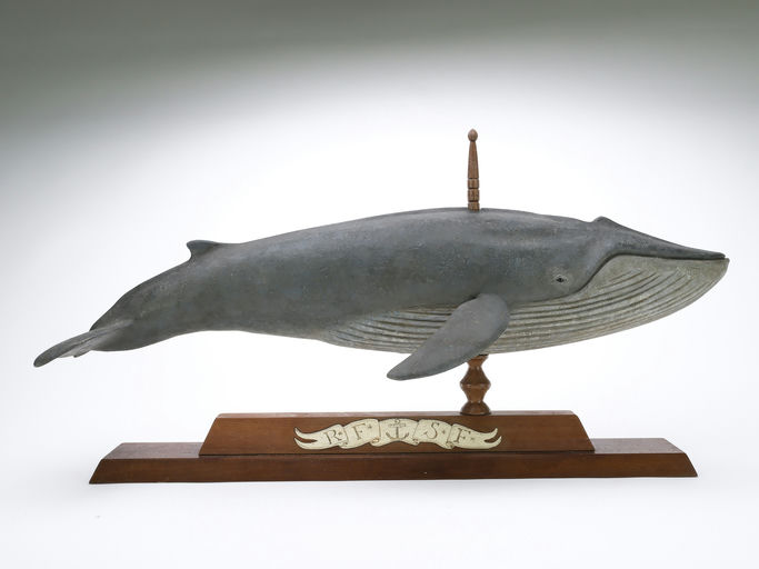 Frank Finney – Hollow Carved Blue Whale Weathervane – 2025
