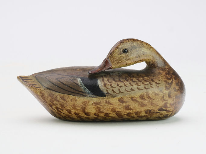 Charles Perdew – Miniature Preening Mallard Hen – 2024