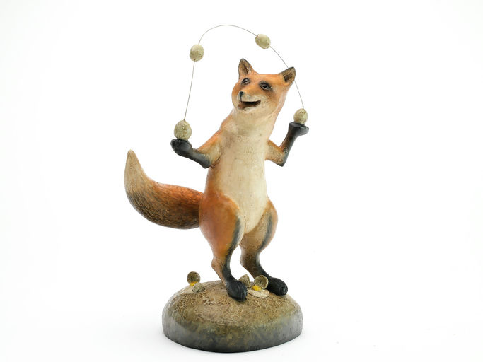 Frank Finney – Miniature Standing Fox Juggling Eggs – 2025