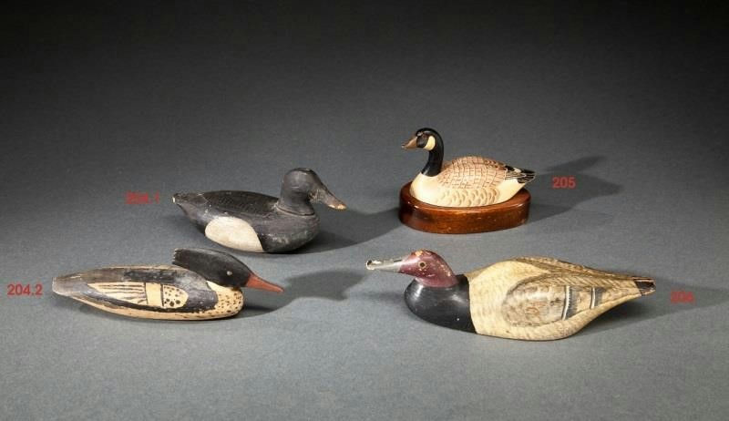 Miles Hancock – Two Miniature Decoys – 2014