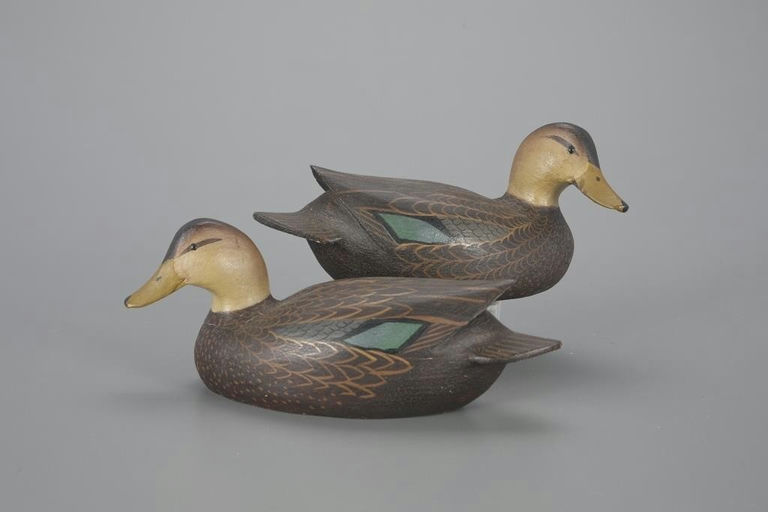 Ward Brothers – Miniature Black Duck Pair – 2023