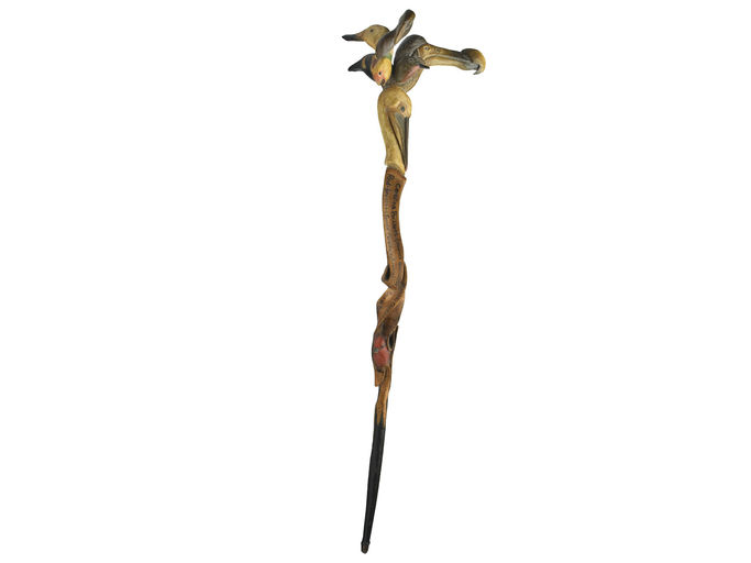 Frank Finney – Carved walking stick – 2023