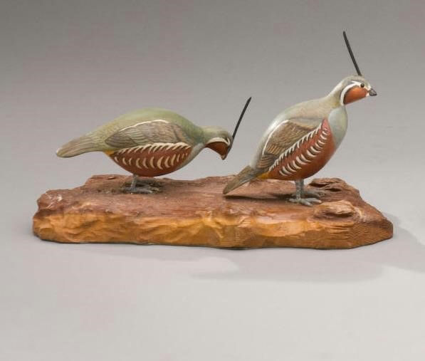 Horace Crandall – Miniature Mountain Quail Pair – 2011